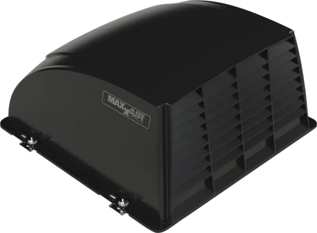 Maxxair Vent Maxxair I+ Vent Cover Black, 14x14 Inch Roof Vent Cover, Vented Design for Efficient Air Circulation, Durable Polyethylene, Exterior Dome Mount, 19-1/4 Inch Length, 18-1/2 Inch Width.