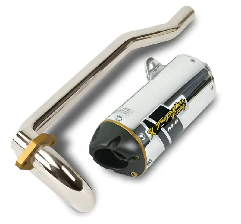 Chrome motorcycle exhaust pipe and muffler for KLX DRZ110 005-2970104M exhaust canister
