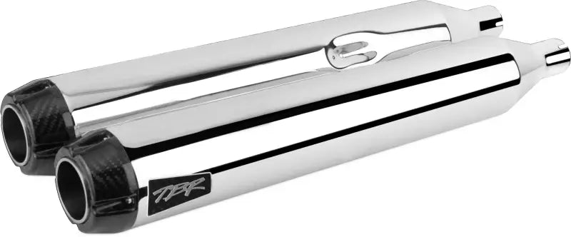 005-4550499D Comp S Slip On Touring M8 Chrome W/Carbon End Cap - Comp-S Slip-On