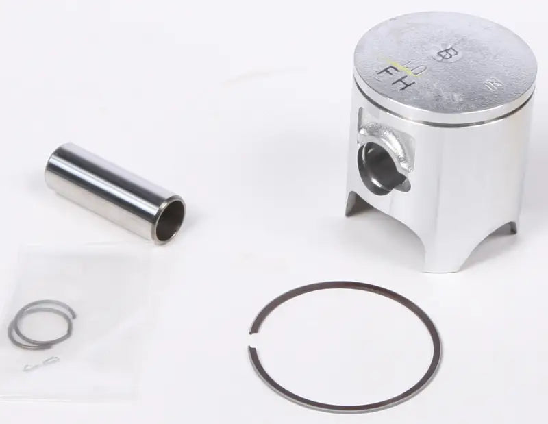 Silver engine piston kit with wrist pin circlips and piston ring for RV and truck parts