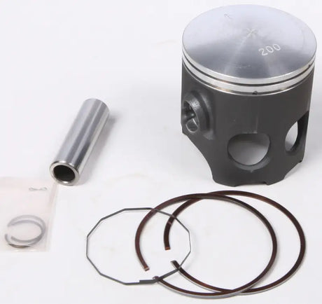 Disassembled piston kit with pin rings and clips for RV and truck parts