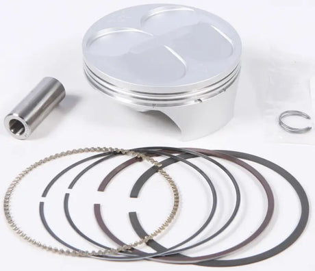 Silver piston kit with pin rings and circlips for Yam frgd nikasil cyl engine