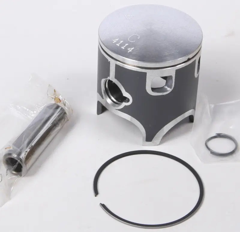 Two-stroke piston kit with pin rings and circlips for KTM motorcycles, perfect RV & truck parts