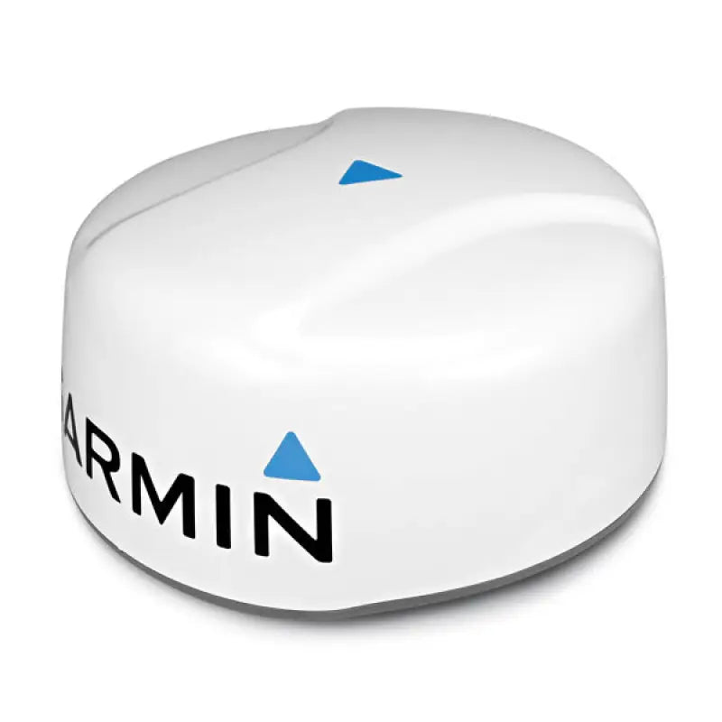 White dome-shaped Garmin Radar GMR 18 HD+ for enhanced marine navigation