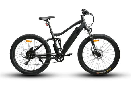 Black electric bike from Eunorau Uhvo-B-Us for awesome riding experience