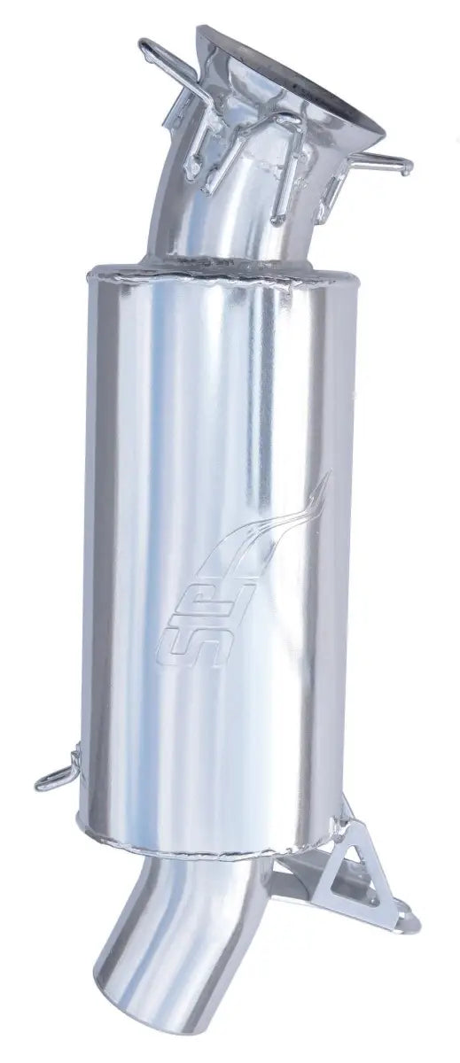Polished stainless steel lightweight silencer with ceramic coating for RV parts & accessories