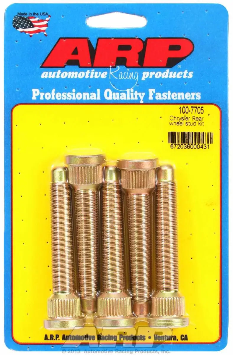 100-7705 ARP Fasteners Wheel Stud 1/2 Inch - 20 Thread Size