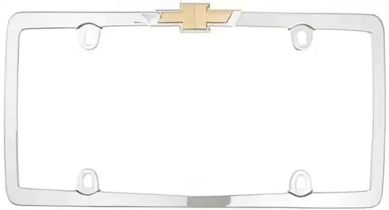 10437 Cruiser License Plate Frame Chevy Yellow Bowtie