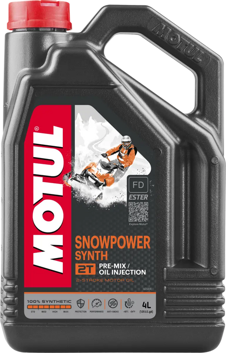 MOTUL Snowpower 2t Syn Engine Oil 4 Ltr 4/Case