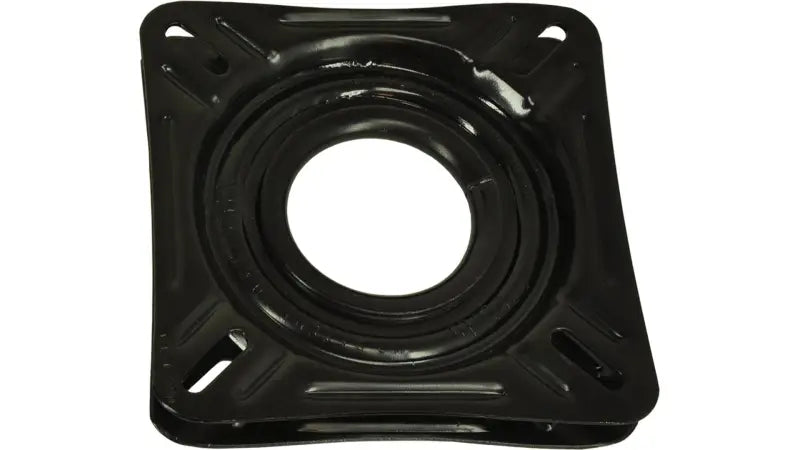 Black metal swivel plate showcasing Springfield Swivel with swivel feature and timeless design