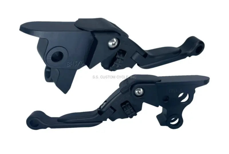 Black motorcycle levers for PSR Anthem Pro and Anthem Pro Lever models