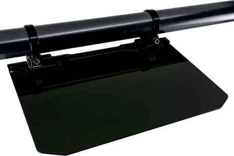 12" X 8" Narrow Mount Sun Viso W/Solid Black Shield Black - AXIA