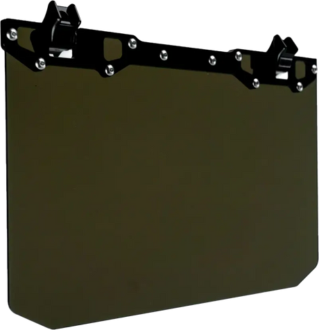 12" X 8" Narrow Mount Sun Viso W/Tinted Shield Black - AXIA