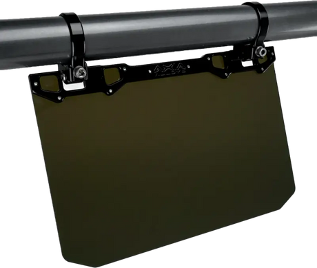 12" X 8" Narrow Mount Sun Viso W/Tinted Shield Black - AXIA