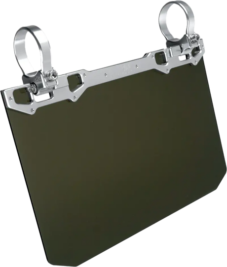 12" X 8" Narrow Mount Sun Viso W/Tinted Shield Silver - AXIA