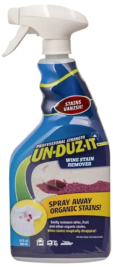 Wine stain remover spray bottle.