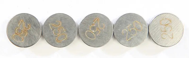13-6780 Valve Shims 2.50mmx9.5mm 5/Pk - 9.5mm Shim Refill