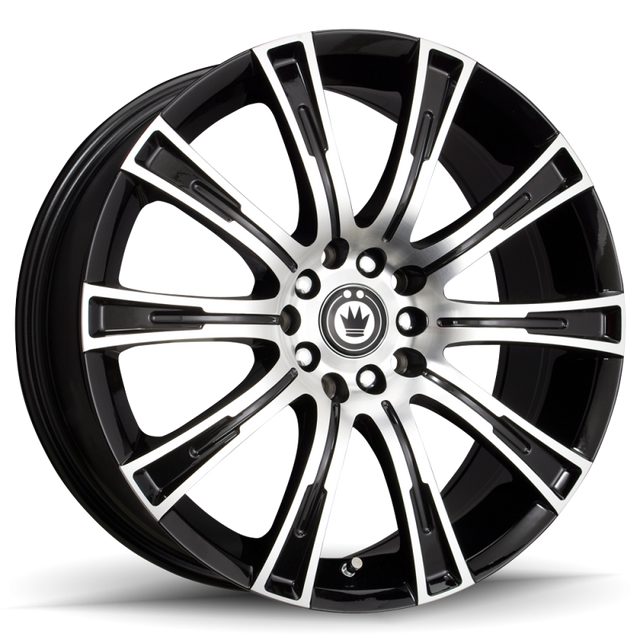 Konig Crown 18x8 5x114.3 ET40 Black Machine Face - CW88514405