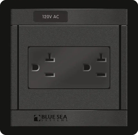 1479-BSS Blue Sea Panel 360 120Vac Dual Outlet