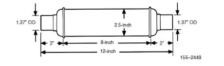 155-2449 Generator Exhaust Resonator