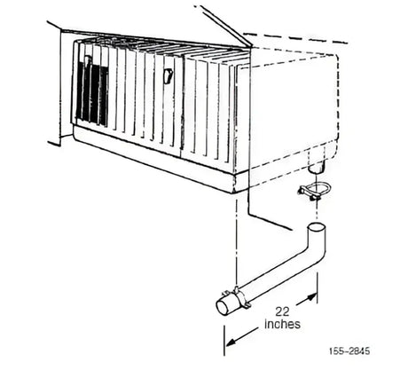 155-2845 Generator Exhaust Pipe