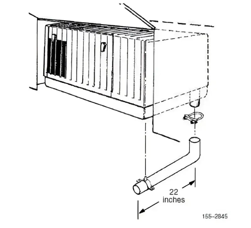 155-2845 Generator Exhaust Pipe