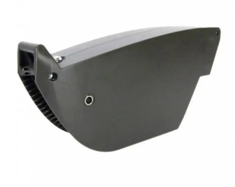Gray outdoor LED light fixture from the Elby Bikes Battery series for bikes battery lighting