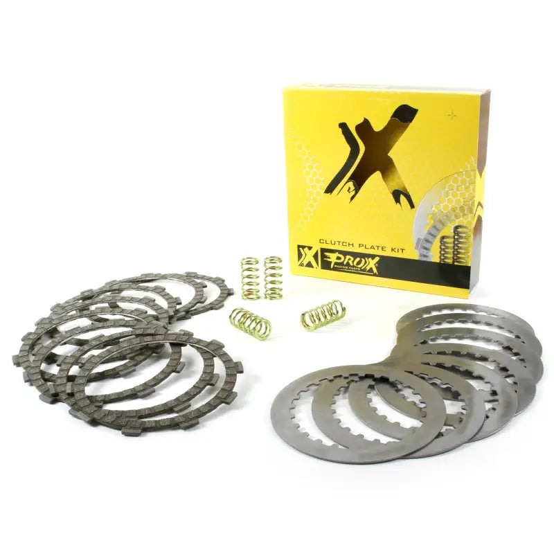 Complete clutch plate set with friction plates steel plates and springs for Kaw vehicles