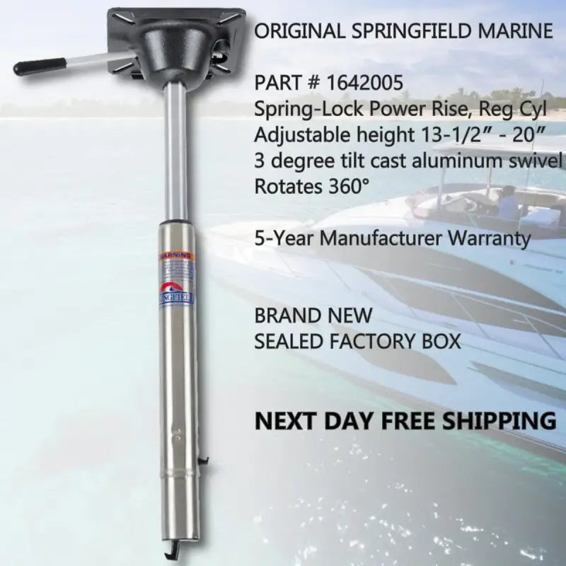 1642005 Springfield Springlock Power Rise Reg Cyl, adjustable boat seat height mechanism, RV, Automotive, Powersports, off-road, marine, exterior, truck accessories, interior, truck bed, rv parts, Marine, AVADA - Best Sellers, Must Haves