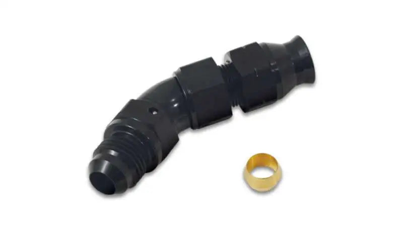 Vibrant 16575 Vibrant 45 Degree 5/16in Tube to Male -6AN Flare Adapter w/ Olive Inserts