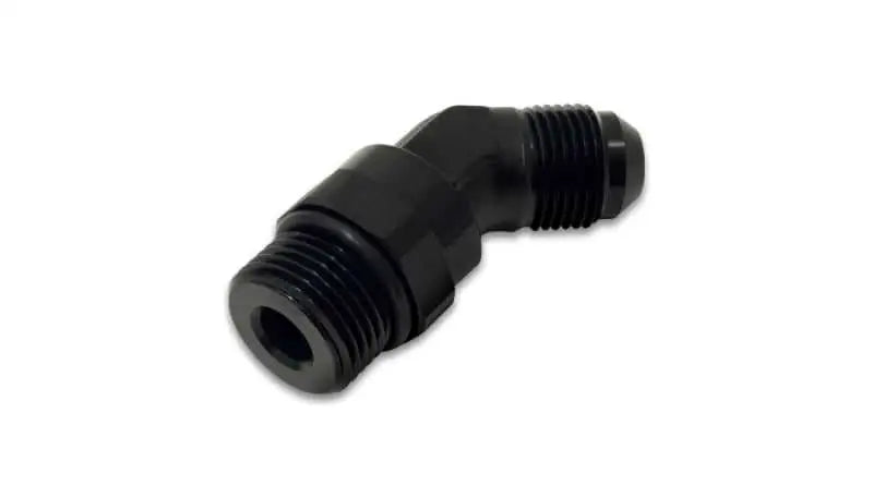 Vibrant 16947 Vibrant -10AN Male to Male -8AN Straight Cut 45 Degree Adapter Fitting - Anodized Black
