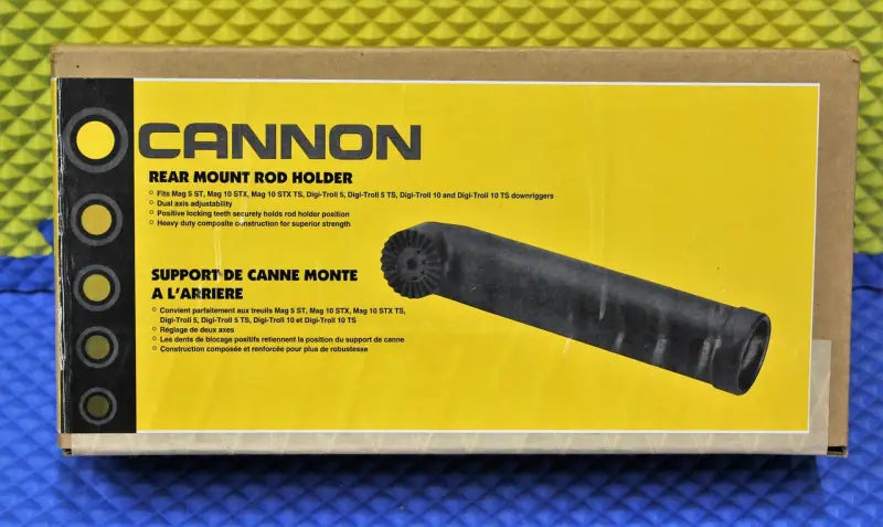Cannon rear mount rod holder for easy fishing with Cannon rod or other rods