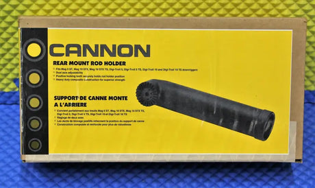 Cannon rear mount rod holder for easy fishing with Cannon rod or other rods