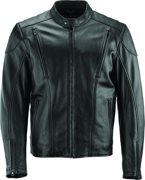 River Road Race Leather Jacket Black - 3XL - 094361