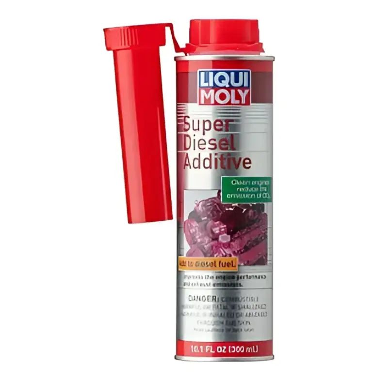 Can of Liqui Moly Super Diesel Additive for better fuel performance and efficiency