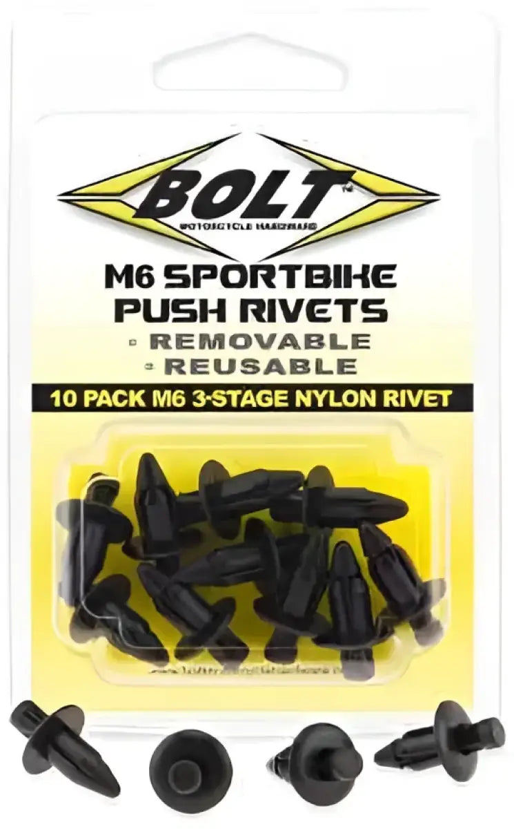 2005-6SRIV M6 Three Stage Push Rivet Kit 10/Pk