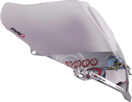 Motorcycle windscreen with racing smoke graphics for 2207H Windscreen Racing Smoke