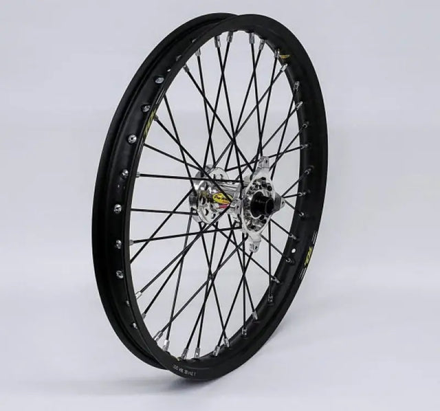 23-4508212 Pro-Wheel Wheel Front 1.60X21 Yellow Hub Blk Rim/Sil Spoke/Blk Nipple - Wheels