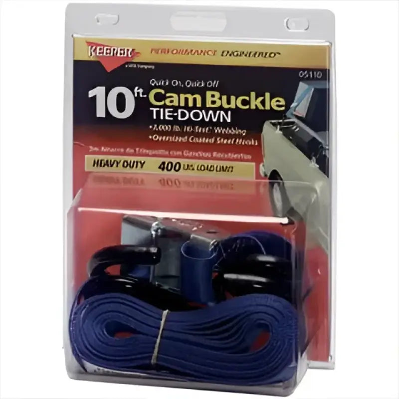 23621 EACH BULK Powertye Tie-Down Cam S-Hook Soft-Tye 1 InchX6’ Black/Red Pair - Straps/Tie-Downs