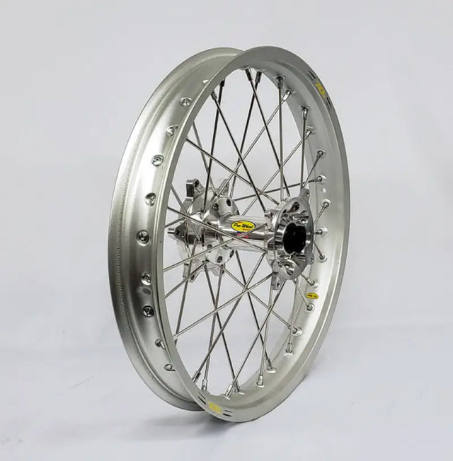 24-1101121 Pro-Wheel Wheel Rear 1.85X19 Silver Hub Sil Rim/Blk Spoke/Sil Nipple - Wheels