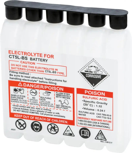 240CC CTX Sealed Battery Electrolyte Pack 240cc