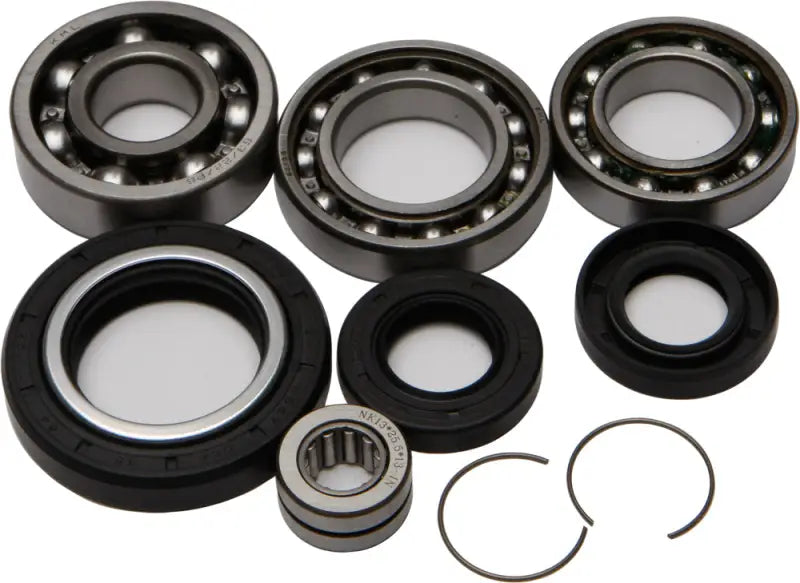 Front differential bearing and seal kit with bearings, seals, and clips for RV parts