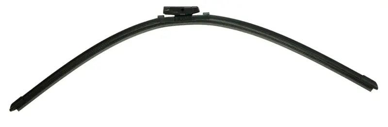 Curved black windshield wiper from 28AOE Bosch Wiper Blade for clear visibility