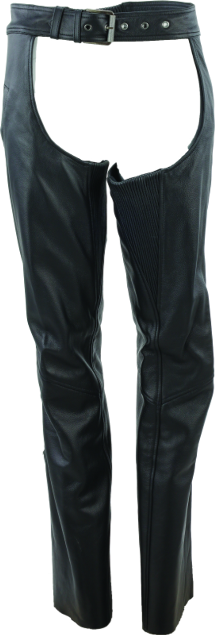 River Road Plains Leather Chaps Black Womens - Medium - 094426