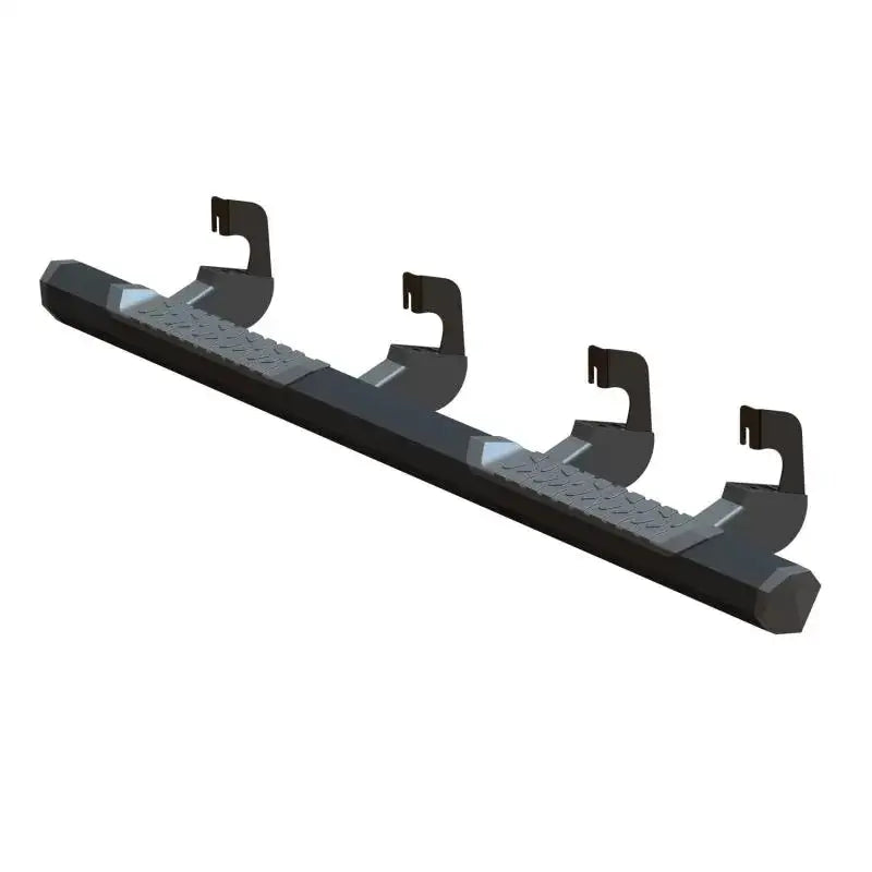Black truck side step from Maxway Octa Series Nerf Bar for easy pickup access