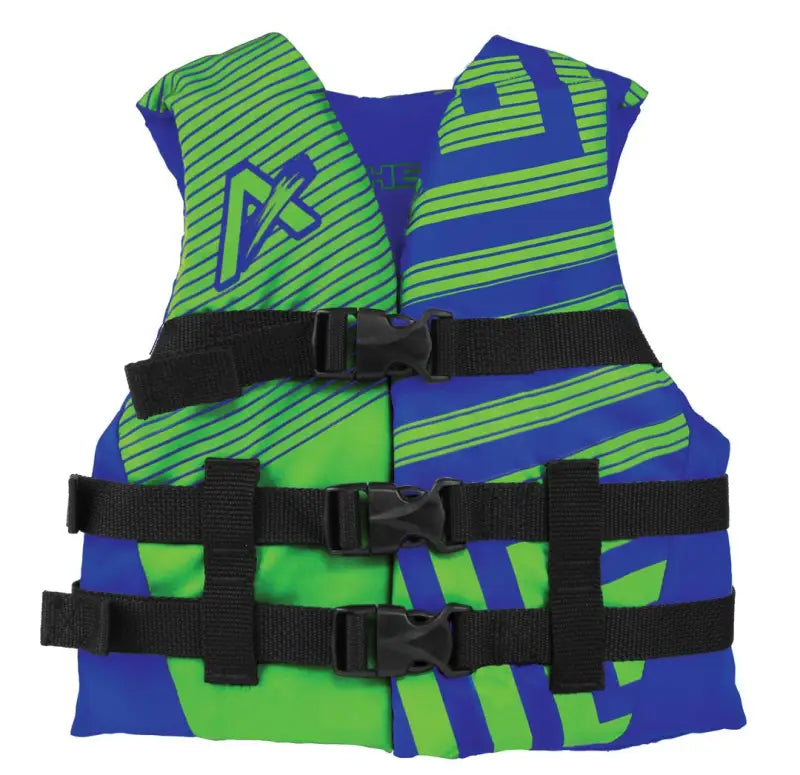 30081-03-A-BLLG Airhead Trend Vest Blue / Green Y - Pfd - Personal Floatation Device