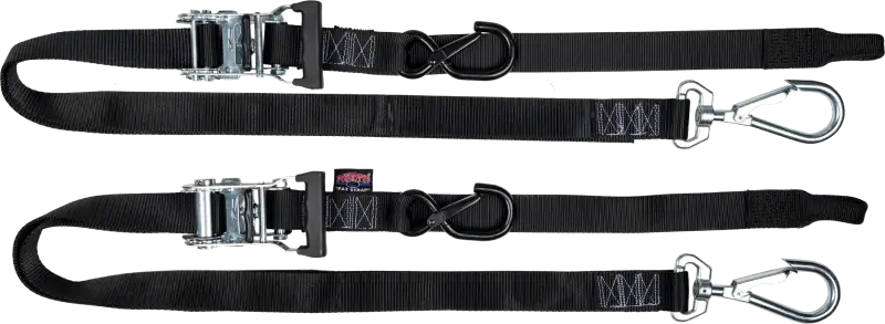 30572-SB Powertye Tie-Down Rat Sec Hooks/Swivel 1.5 InchX6' Blk/Blk W/Storage Bag - RV and Auto Parts