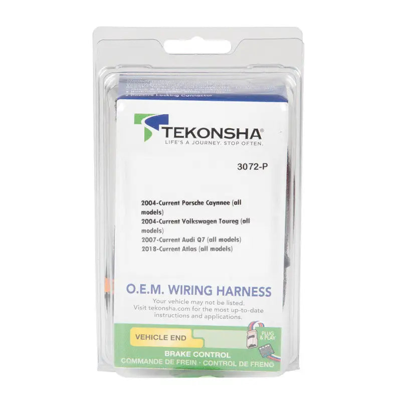 3072-P Tekonsha Brake Control Harness ’19 Vw Atlas - Trailer System Connector/