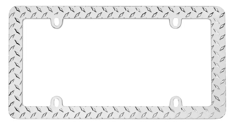 30830 Cruiser License Plate Frame Diamond Plate
