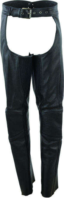 River Road Sierra Leather Chaps Black Womens - 2XL - 094453